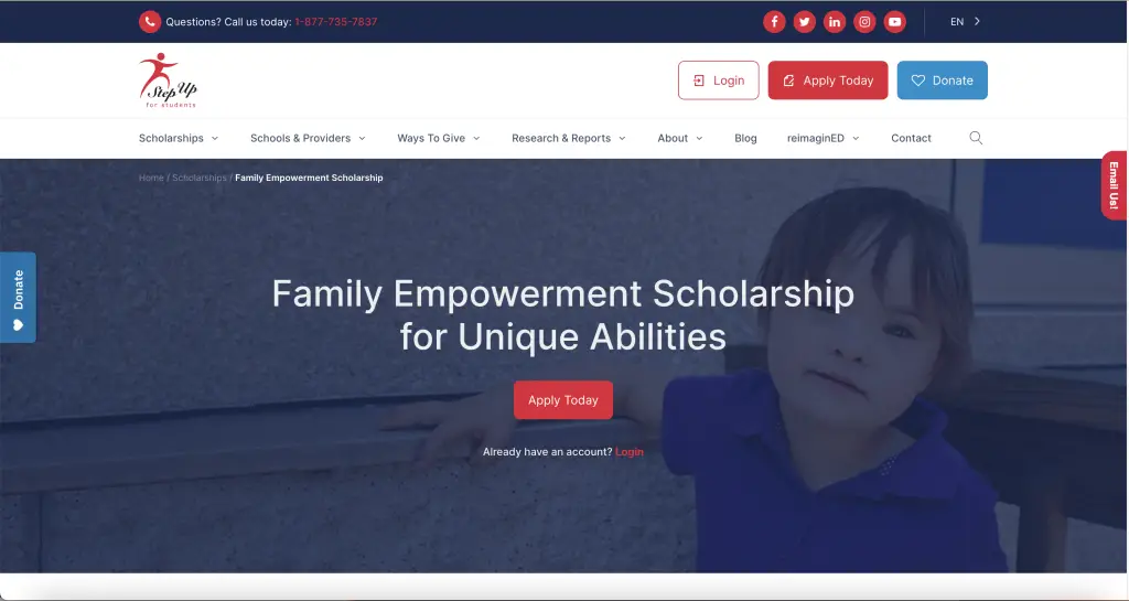 family empowerment scholarship applications requirements